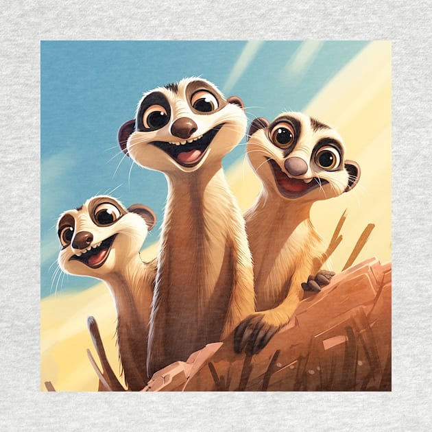 Cartoon Meerkats 2 by AstroRisq